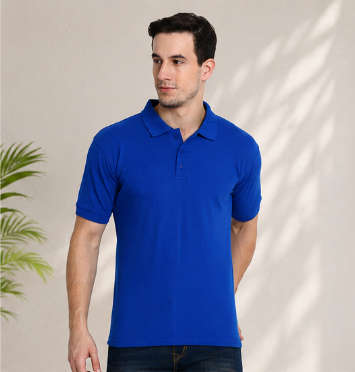 Cotton Blend Polo Collar Men'S Tshirt (Pack Of 3)