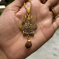 Shiva Trishul damaru Necklace