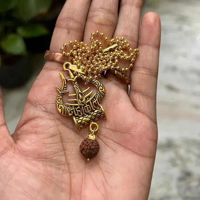 Shiva Trishul damaru Necklace