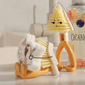 Foldable Triangular Gap Cleaning Brush with Soap Holder
