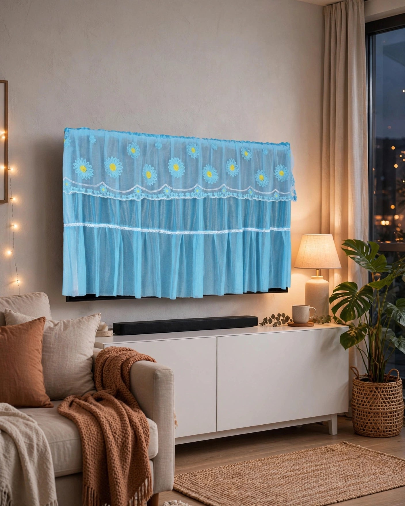 Designer Television Dust Proof Cover (Pack of 1)