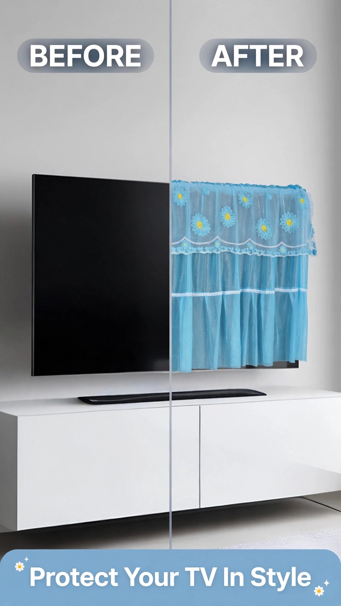 Designer Television Dust Proof Cover (Pack of 1)